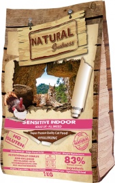 Natural Greatness Sensetive Indoor Recipe сухой корм для взрослых кошек с индейкой и курицей - 2 кг