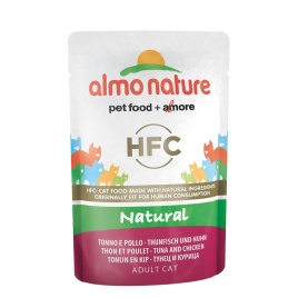 Almo Nature Classic Nature Adult Cat Tuna & Chicken паучи для взрослых кошек с тунцом и курицей - 55 г