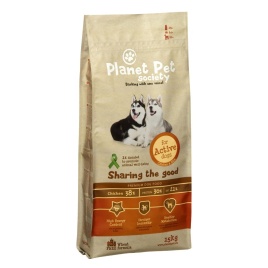 Planet Pet Chicken & Rice For Active Dogs сухой корм для активных собак с курицей и рисом - 15 кг