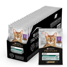 Влажный корм Purina Pro Plan Adult Nutri Savour для взрослых кошек, с уткой в соусе, 85 г