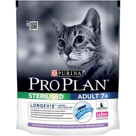 Сухой корм Pro Plan Cat Senior 7+ Sterilised для стерилизованных кошек старше 7 лет с индейкой - 400 г