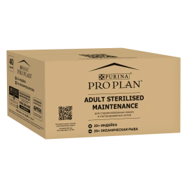 Влажный корм Purina Pro Plan Sterilised Maintenance (мультипак) для стерилизованных кошек (индейка/рыба), 85 г