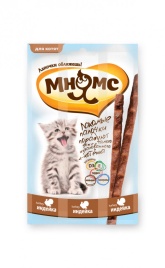 Мнямс лакомые палочки Индейка для котят с 4-х месяцев - 3 г х 3 шт