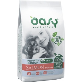 Oasy Dry Dog OAP Puppy Mini сухой корм для щенков мелких пород с лососем - 2,5 кг
