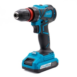 Дрель аккумуляторная ВАРЯГ ДА-21/2Н+DFR (БЕСЩЕТОЧНАЯ, 21В, пат10мм-3/8"DFR, 2 скорости, 50Нм, АКБ Li-ion 2,0Ач) кейс, 2 АКБ, З/У (1/8)