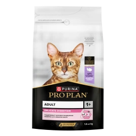 Сухой корм Purina Pro Plan Delicate для кошек с чувствительным пищеварением, с индейкой, 1.5 кг