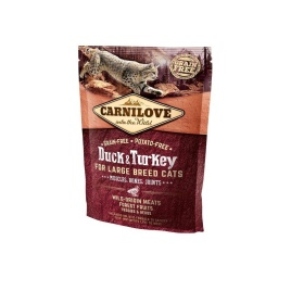 Carnilove Duck & Turkey for Large Breed Cats сухой корм для кошек крупных пород с уткой и индейкой - 400 г
