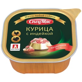 Влажный корм Зоогурман для взрослых собак с курицей и индейкой - 300 г