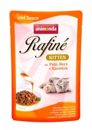 Animonda Паучи Rafine Soupe Kitten с индейкой, сердцем и морковью для котят 100 г