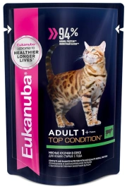 Влажный корм Eukanuba Top Condition для взрослых кошек с говядиной, 0.1 кг