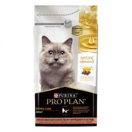 Сухой корм Pro Plan® Nature Elements derma для взрослых кошек, с высоким содержанием лосося, 1.4 кг