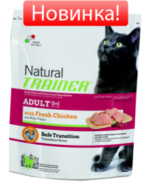 TRAINER NATURAL ADULT CHICKEN для взрослых кошек с курицей 1,5 кг