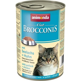Animonda Brocconis Cat влажный корм для кошек с сайдой и курицей в консервах - 400 г