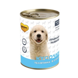Мнямс кусочки в соусе для щенков всех пород с телятиной "Правильное Развитие" - 400 г