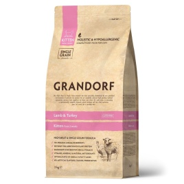 Сухой корм Grandorf Holistic Kitten ягненок с индейкой для котят, 2 кг