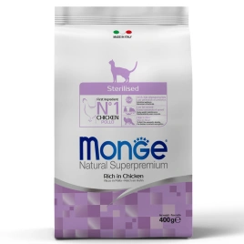 Сухой корм Monge Cat Daily Line Senior Chicken для пожилых кошек с курицей, 400 г