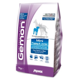 Gemon Dog Mini сухой корм для взрослых собак мелких пород с тунцом и рисом - 1 кг