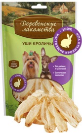ДЕРЕВЕНСКИЕ ЛАКОМСТВА для мини-пород Уши кроличьи 15 гр