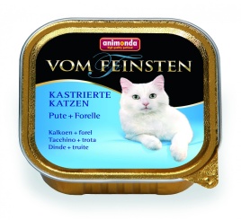Animonda Консервы Vom Feinsten for castrated cats для кастрированных кошек с индейкой и форелью - 100 г