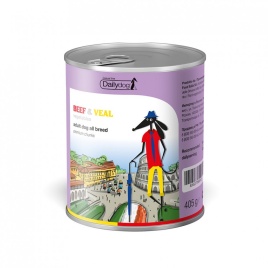 Dailydog casual Консервы для собак премиум кусочки говядины и телятины с овощами - 405гр