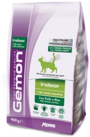 Gemon Cat Indoor корм для кошек с курицей и рисом 400 гр