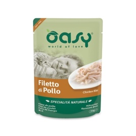 Oasy Wet cat Specialita Naturali Chicken дополнительное питание для кошек с курицей в паучах - 70 г (24 шт)