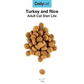 Dailycat Casual Line Adult Steri Lite Turkey корм для стерилизованных кошек с индейкой 3 кг