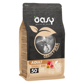 Oasy Dry Dog Grain Free Adult Small сухой беззерновой корм для взрослых собак мелких пород с ягненком