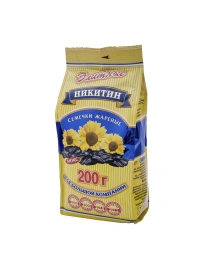 Семечки подсолнечника жареные «НИКИТИН» Элитные люкс, 200г.