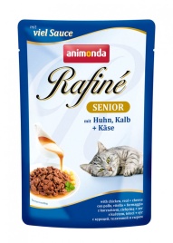 Animonda Паучи Rafine Soupe Senior с мясом курицы, телятиной и сыром для пожилых кошек 100 г