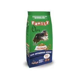 Clan Family сухой корм для взрослых активных собак с курицей - 15 кг