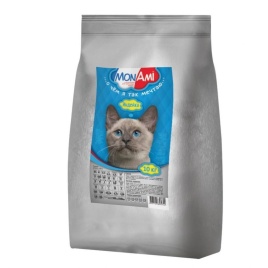 MonAmi сухой корм для взрослых кошек любых пород с нормальной физической активностью с мясом индейки - 10 кг