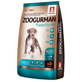 Зоогурман сухой корм для щенков с телятиной - 3 кг