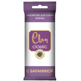 Clan Classic лакомство для собак мини печенье с бараниной - 9 г