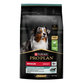Сухой корм Purina Pro Plan Medium для взрослых собак средних пород, ягнёнок и рис, 1.5 кг