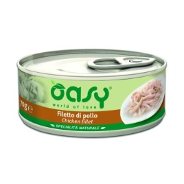 Oasy Wet cat Specialita Naturali Chicken дополнительное питание для кошек с курицей в консервах - 70 г (1 шт)