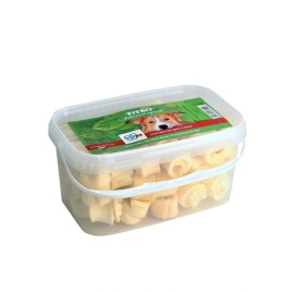 TiTBiT лакомство сушеное для собак и кошек, роллы из кожи с начинкой - 3,3 л