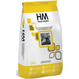 Наша Марка сухой корм для стерилизованных кошек и кастрированных котов 10 кг