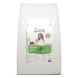 Сухой корм Karmy Sterilized для стерилизованных кошек c индейкой 400 г