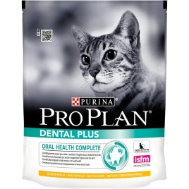 Сухой корм Purina Pro Plan Dental Plus для взрослых кошек для поддержания здоровья ротовой полости с курицей - 400 г