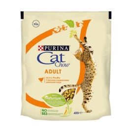 Сухой корм Purina Cat Chow Adult Poultry для взрослых кошек с домашней птицей - 400 г 400 г