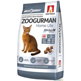 Зоогурман сухой корм для взрослых кошек с курочкой - 350 г