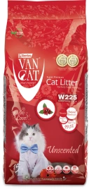 Van Cat комкующийся наполнитель без пыли с ароматом "100% Натуральный", без пыли, 15 кг