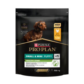Сухой корм Purina Pro Plan Small & Mini Puppy Healthy Start для щенков мелких и карликовых пород, курица и рис, 700 г