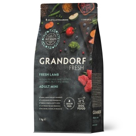 Сухой корм Grandorf Fresh Dog Lamb & Sweet Potato для взрослых собак мелких пород чувствительное пищеварение и гипоаллергенный ягненок, с бататом, 3 кг