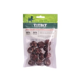 TiTBiT Фрикадельки из баранины в панировке для собак, золотая коллекция - 70 г