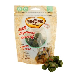 Мнямс лакомство Косточки с курицей и мятой для собак - 100 г