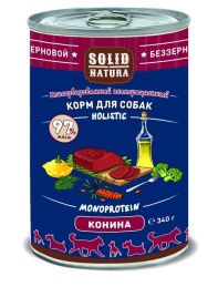 Solid Natura Holistic с кониной для собак 340 г