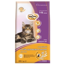 Мнямс Kitten сухой корм для котят с индейкой - 400 г