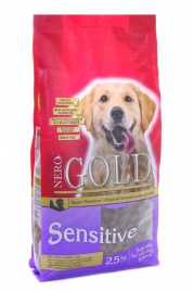 Nero Gold Adult Dog Sensitive Turkey Rice сухой корм супер премиум класса для взрослых собак с чувствительным пищеварением с индейкой и рисом - 12 кг